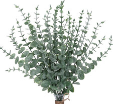 24Pcs Eucalyptus Stems Artificial Eucalyptus Leaves Fake Greenery Branches Fake