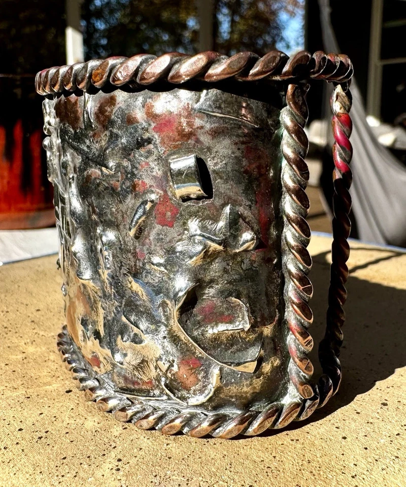 One Of A Kind 复古铜银现代主义袖口手链 61 克 — 第 4/4 张图片