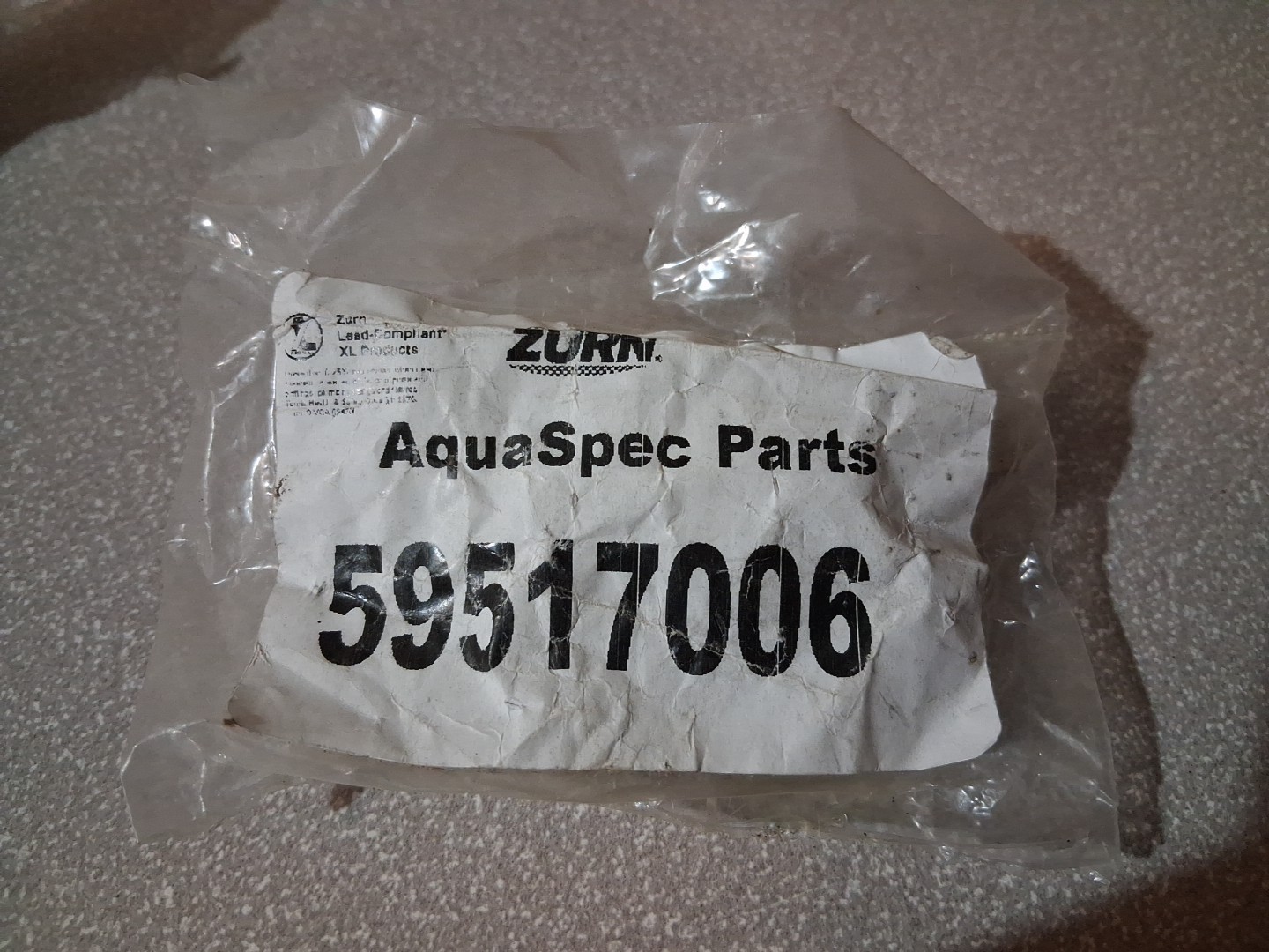 Zurn 59517006 Hot(Left) Side Short Steam 1/4 Turn Ceramic Cartridge