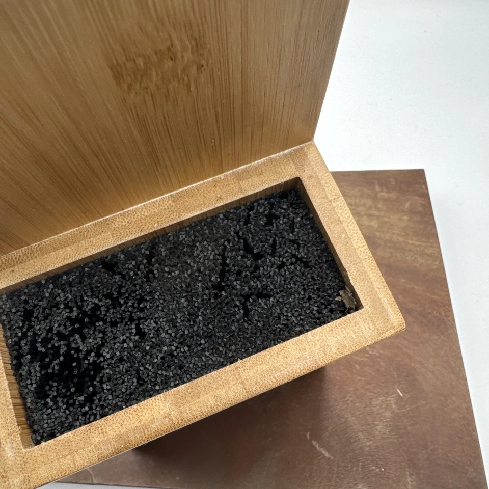 Kapoosh Knife Wooden Block Slotless Cutlery Holder Light Wood - Image 4 of 4