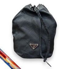 Prada Nylon Drawstring Pouch Women’s Bag Lightweight Black
