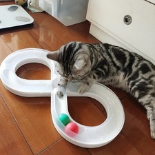 3-in-1 Cat Turntable Toy with Tunnel  Teaser Stick - Interactive Exercise Set