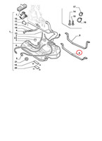 Originale Lancia Lybra Kraftstofftank Halterung 46780704 Oe/Oem
