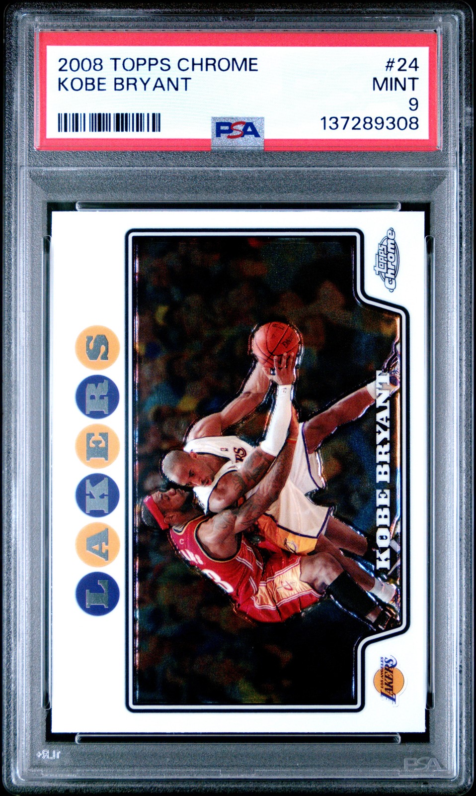 2008 TOPPS CHROME #24 KOBE BRYANT PSA 9