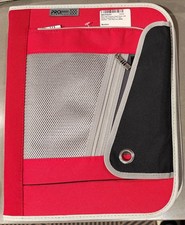 Mead PRO Platinum Zipper Binder Interior Expanding File 1.5 Inch Red Black NEW