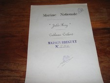 grand plan du tabeau tribord du navire jules ferry 1909