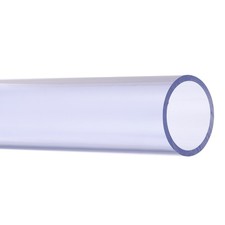 43mm ID 50mm OD Clear Rigid Pipe CRAFTS 14" High Impact Clear Blue