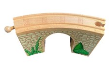 RARE Vintage Thomas Wooden Railway Arched Curved Viaduct Bridge Train Track