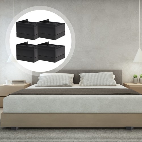 4 Pcs Non-slip Mat Height Boosters for Furniture Bed Risers Heavy Duty - Picture 10 of 10