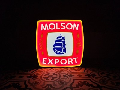 Retro Molson Export LED Lightbox   3D Printed Sign