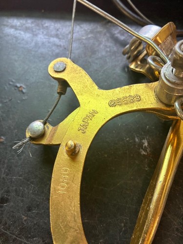 Vintage Dia-Compe 1080 Old School BMX Rear Gold Brake Caliper 12-82 & Lever 4-83 - Picture 3 of 5