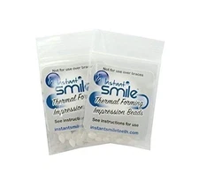 2 Packages of Instant Smile Billy Bob Replacement Thermal Adhesive Fitting Beads