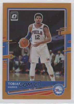 2020-21 Panini Donruss Optic Orange Prizm 92/199 Tobias Harris #145 s3g
