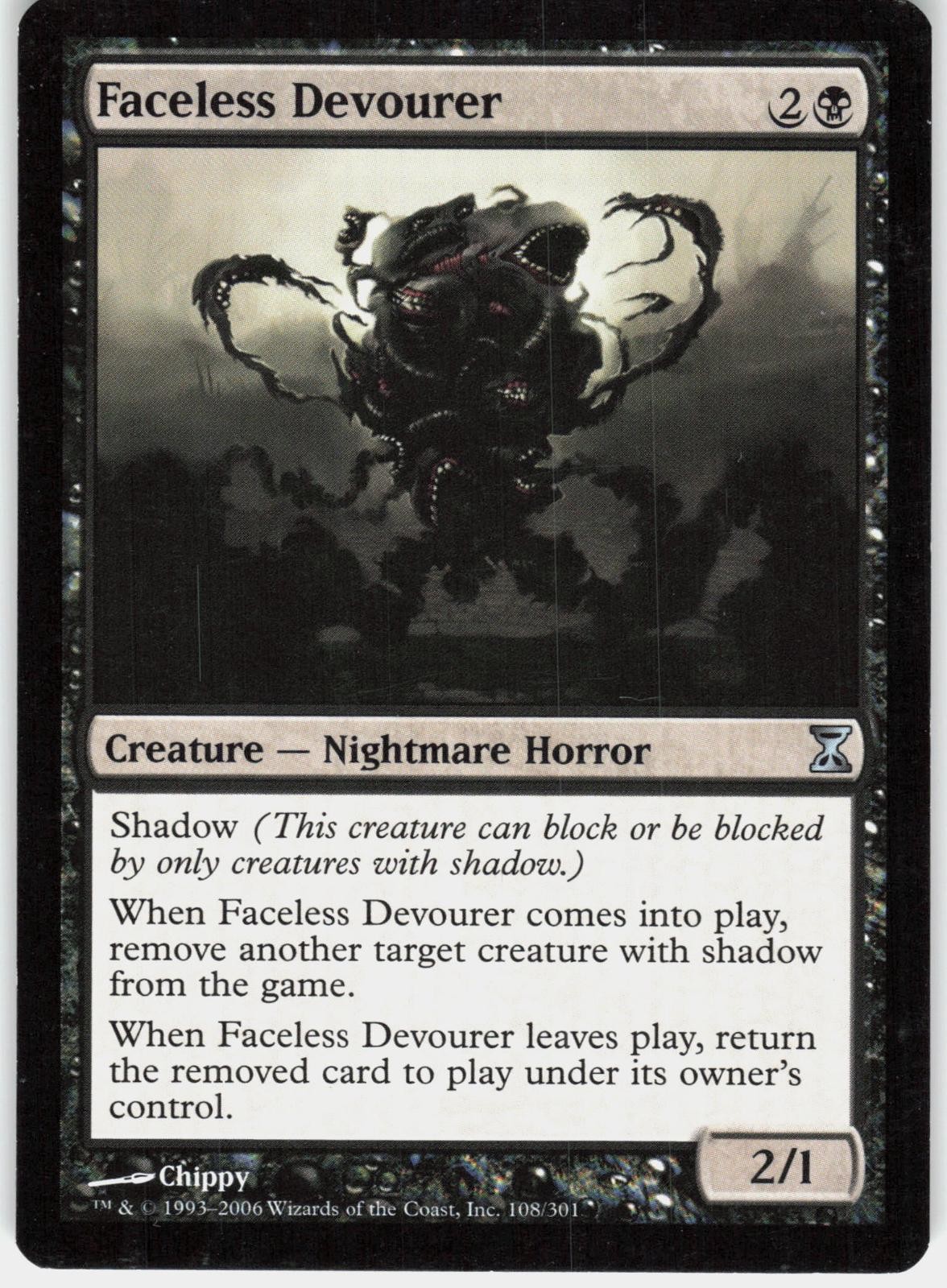 Faceless Devourer 108 Uncommon Time Spiral Magic: The Gathering Near Mint