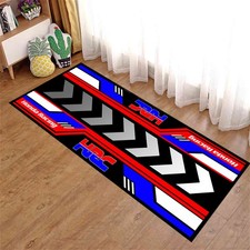 For Honda Hrc Racing Motorcycle Garage Mat Carpet Rug 220x80cm Tpr Anti-slip