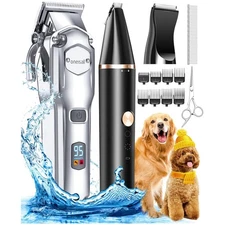 Cordless Dog Clippers for Heavy Coats: Long Battery Life & Multiple Guide Combs
