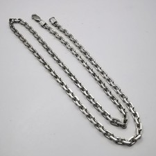 Vintage 925 Sterling Silver Chain Necklace Signed 39.77g 60cm Silver Gift Jewels