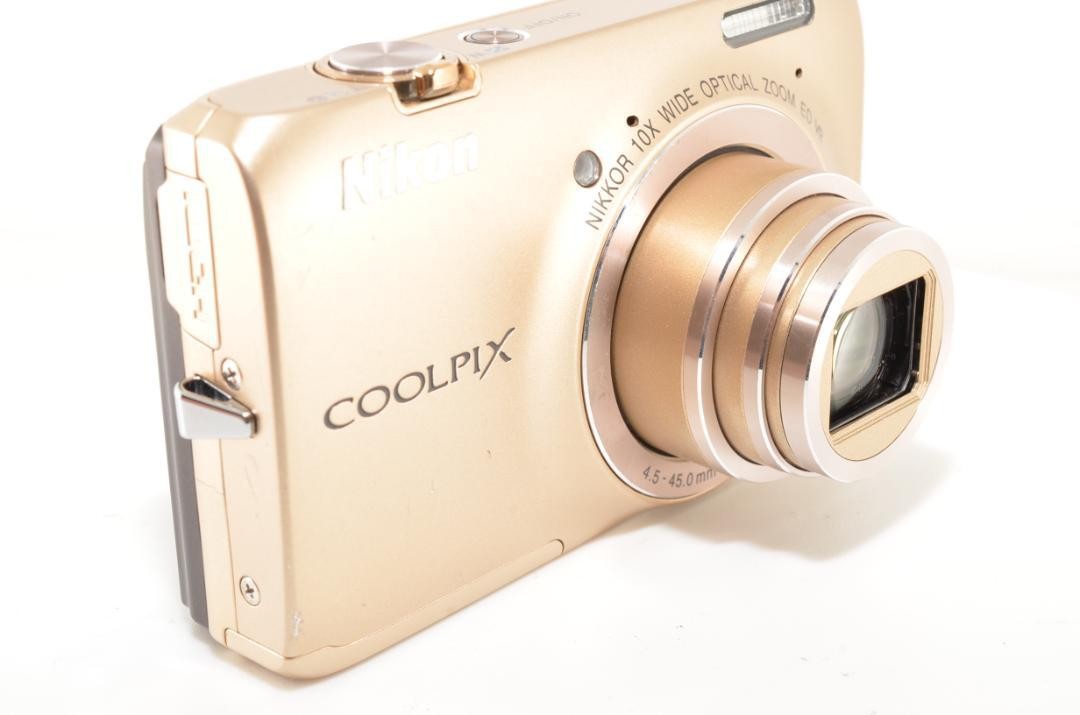 Nikon COOLPIX S6300 ゴールド Nikon Coolpix S6300 Digital Camera Gold 16MP Compact Tested