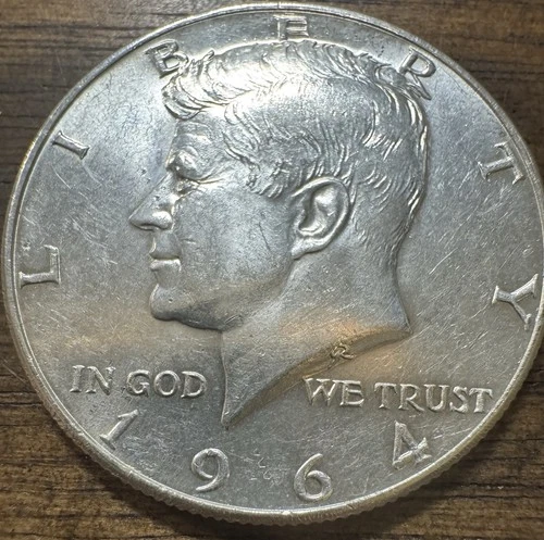 1964 kennedy half dollar 90% silver AU