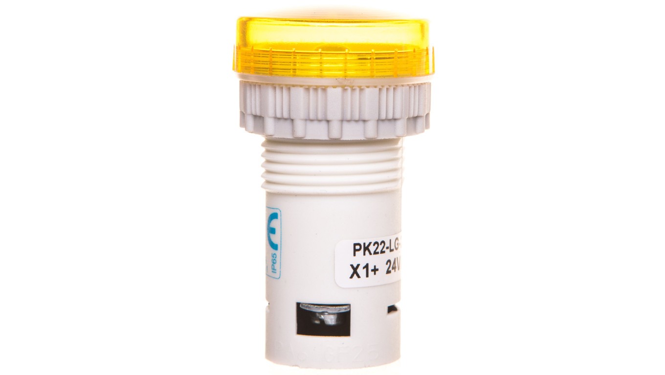 Compact Light Yellow PK22-LG-24-LED AC/DC PK22-LG-24-LED\AC/DC
