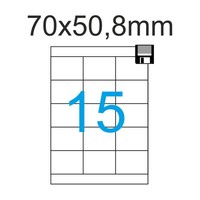 600 Etiketten 70X50,8 Mm Luma Klebepapier 70X50 Mm 40 Blatt A4 Weiß Aufkleber