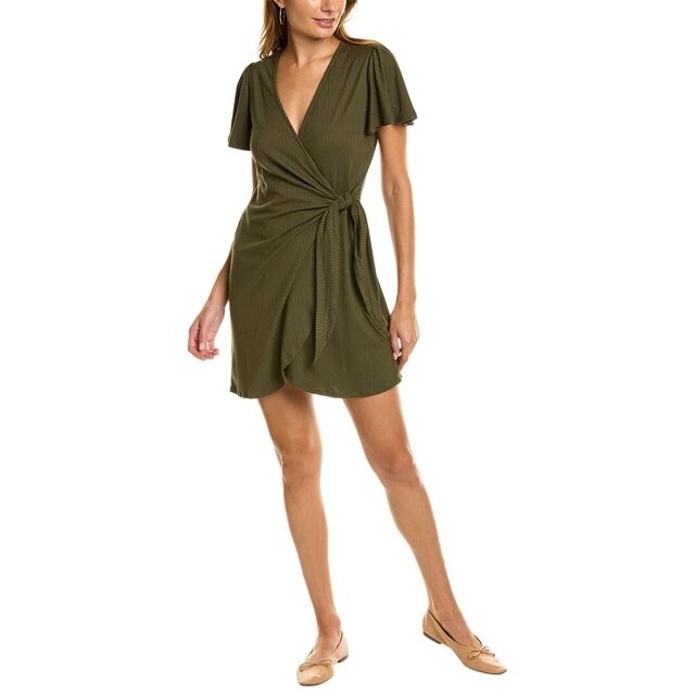 Woman's formal elegant event party olive green wrap dress (size M) | eBay Woman's formal elegant event party olive green wrap dress (size M) | eBay