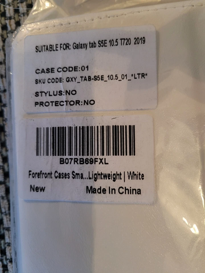 White Protective Case - Samsung Galaxy Tab S5e T720 - Image 2 of 3