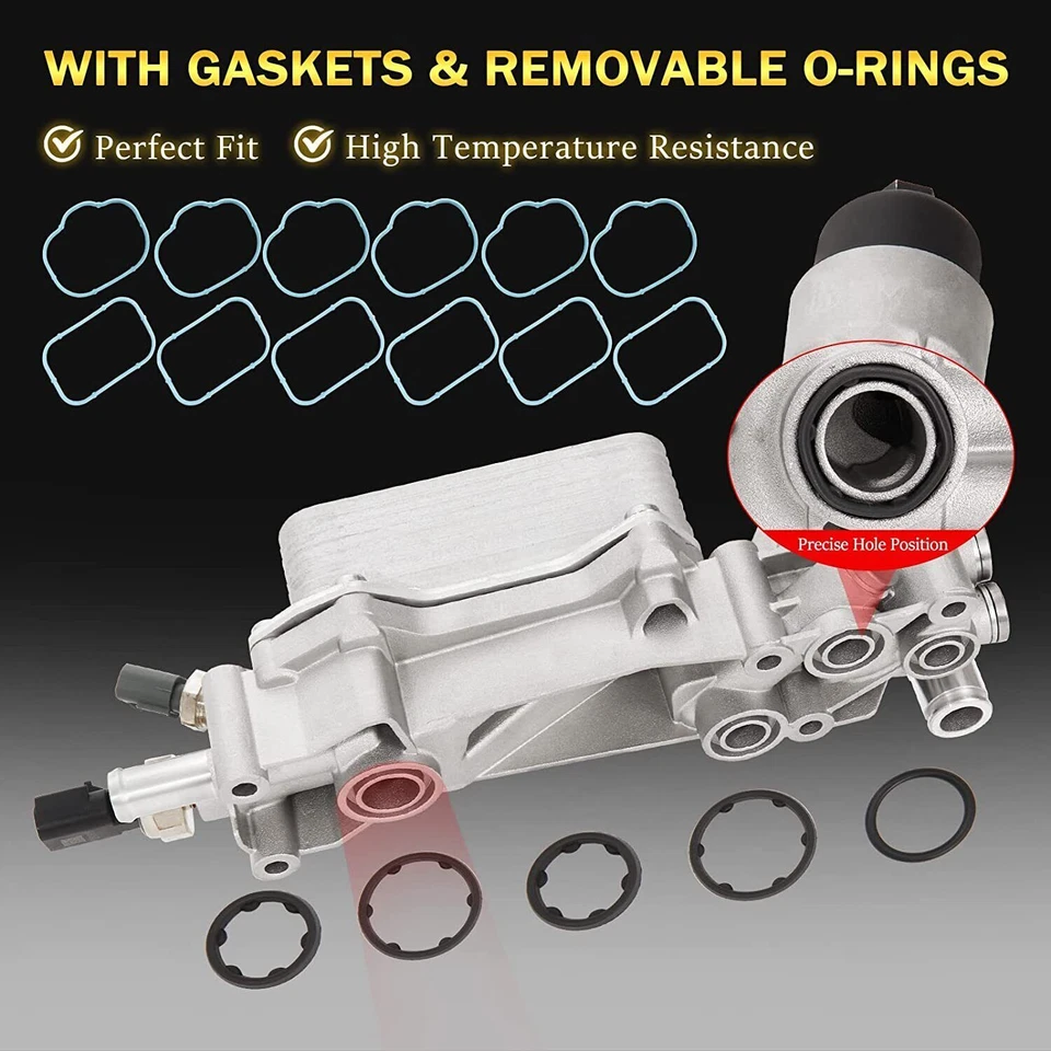 Aluminum Oil Cool Filter Housing Assembly For Ram ProMaster 1500 2500 3500 3.6L - Image 3 of 4