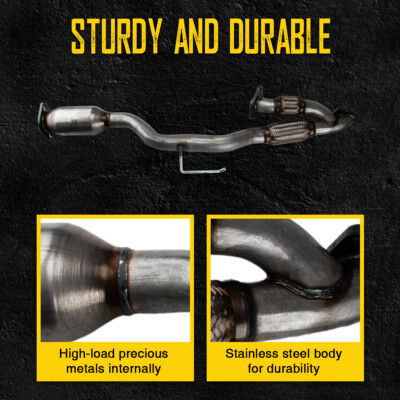 「Yasu Yasu」 Exhaust Catalytic Converter Flex Y-Pipe For 2009-2014 Nissan