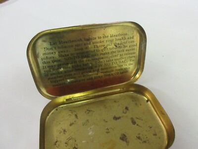 walnut plug tobacco VINTAGE ADVERTISING EMPTY OGDEN'S WALNUT PLUG TOBACCO POCKET TIN 687-