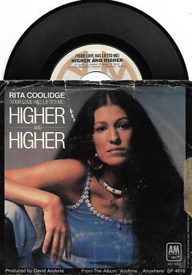 Rita Coolidge, Higher & Higher/Who's To Bless & Who's To Blame 45 VG 1977 A&M