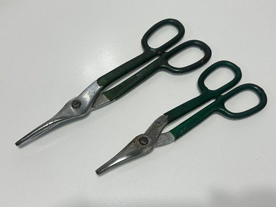 2pc DIAMOND Tools USA Diamalloy DC10 DC12 Rare Green Grip 10'' Snips Cutter Tools