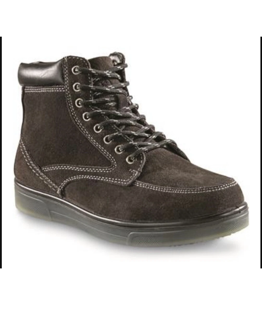 Suede steel toe best sale boots