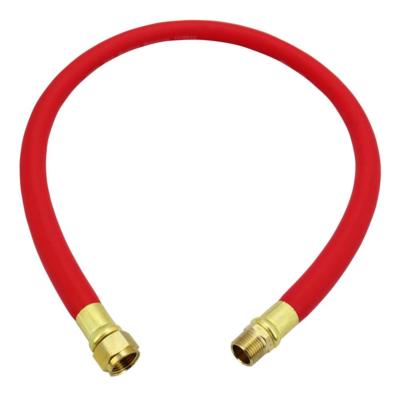 Milton 2780-3LH Air Leader Hose 1/2'' x 3 ft.  - 1/2'' Brass Ends, 300 PSI