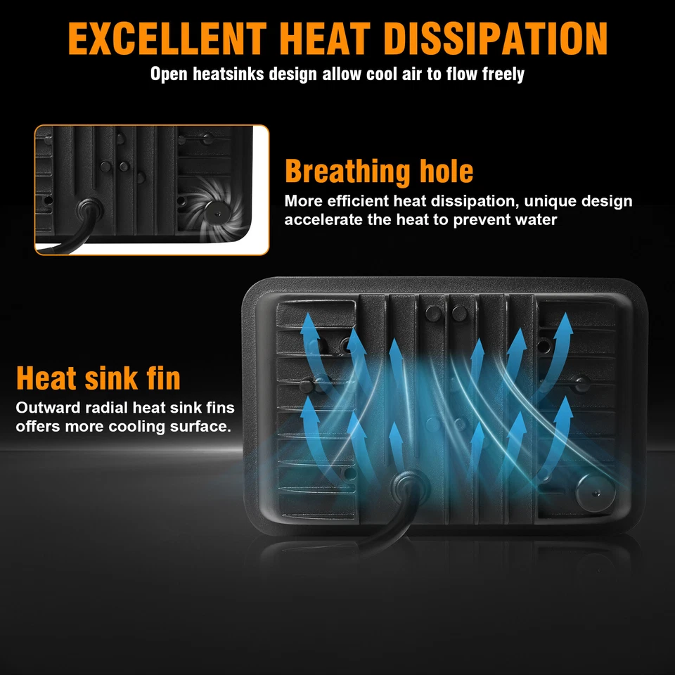 4x6"inch Square Motorcycle LED Headlight for Yamaha BW200 350 50 XT225 350 WR250 - Изображение 4 из 4