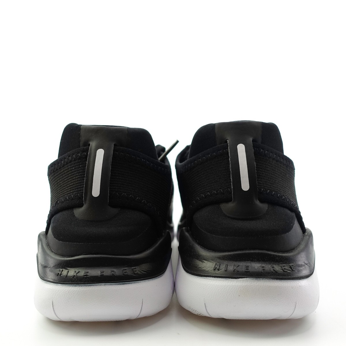 Nike Free RN 2018 Low Top Running Shoes Black White Womens