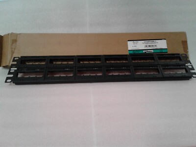 Panduit UICMPP48BLY Patch Panel 48 Port Ultimate ID Black - No Label Kit