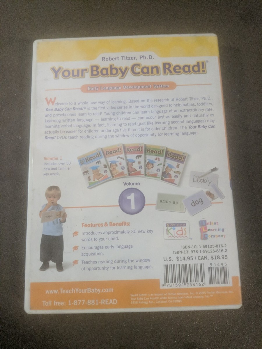 SHELF174e DVD ~ your baby can read early language development