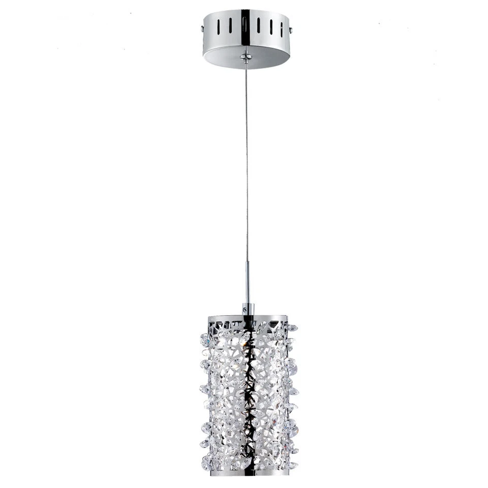 LED Design Lampada Sospensione Salotto Stanza Cristallo Soffitto Luce Faretto - Immagine 2 di 4