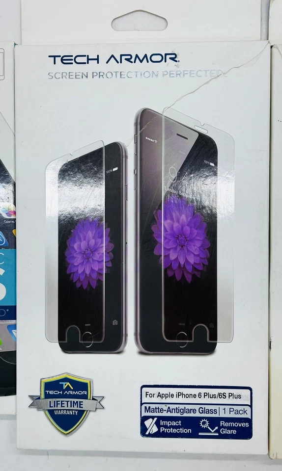 3-Tech Armor iPhone 6 Plus 6S Ballistic Glass Protector Elite Antiglare 3 Total - Image 4 of 4