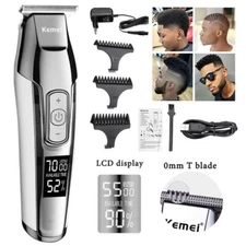 KEMEI Cordless Hair Clipper Beard Trimmer Electric Haircut Machine