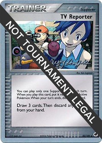 Pok'emon TV Reporter 82/101 Reverse Holo EX Dragon Frontiers in
