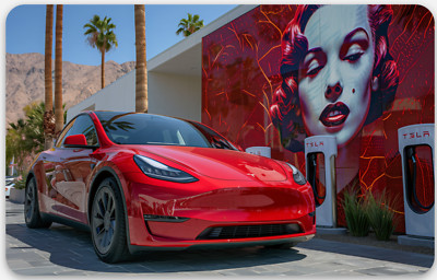 Charged Beauty Tesla Keycard Sticker | Elegant Art Key Sticker