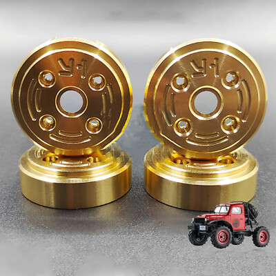 4x Brass Metal Wheel Counterweight Accessories for FMS 1/24 RC Car Upgrade Parts