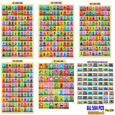Animal Crossing ACNH Series 1- Version US NFC Cards RV For