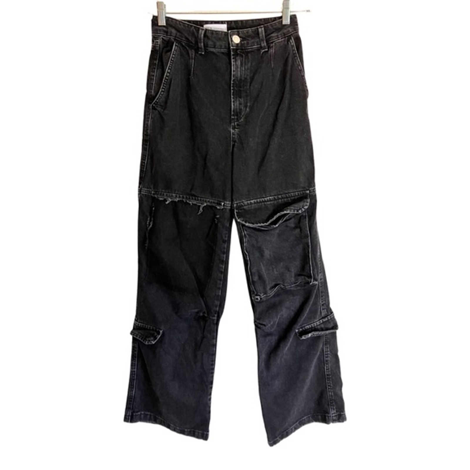 Zara Oversized Baggy Wide Leg High Waisted Cargo Pant… - Gem