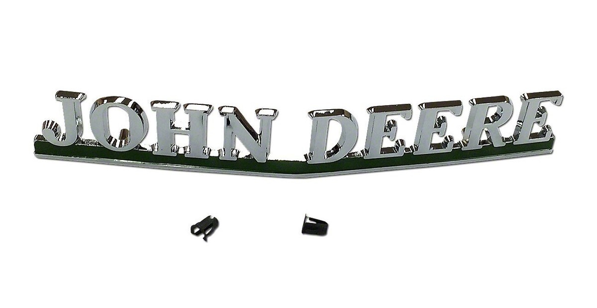 レア John Deere ストラップ 非売品 John Deere 40, 50, 60, 70 Chrome front emblem Rep. AA5383R | eBay