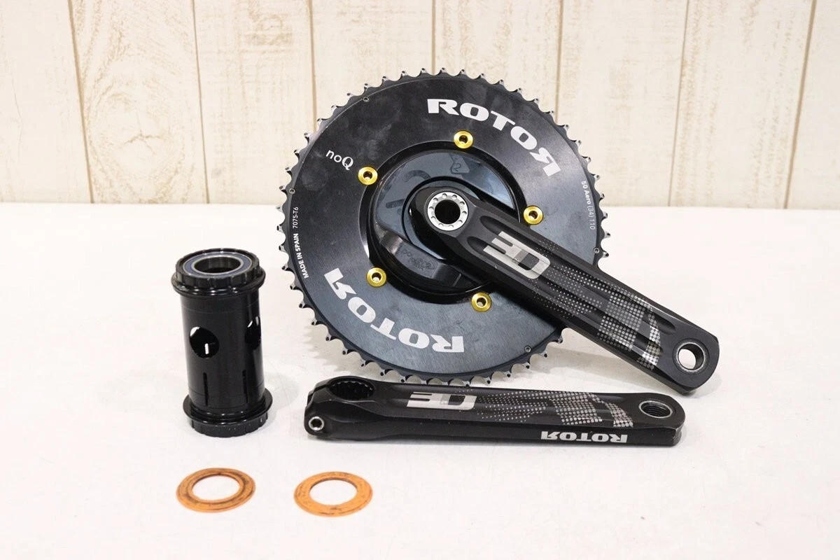 ROTOR POWER 2 MAX 3D Power Meter noQ Aero Chainring 165mm 50-34T 2x11s Crank Set
