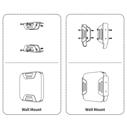 Wall/Desktop Stand Desk Mount Dock Storage Lightweight for Mini 2023 M2 Chip - Afbeelding 8 van 16