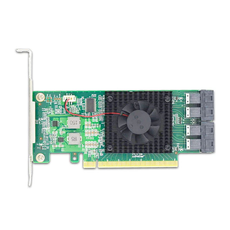 PCIe3.0 x16 to 4 x U.2   NVMe SSD switch Adapter with PLX8747 controller - Image 2 of 4